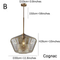 Smoke Gray Bucket Glass Lamp