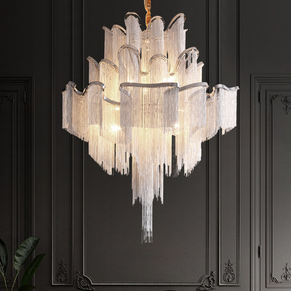 Aluminum Chain Living Room Light