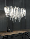 Flower Aluminum Chain Chandelier