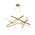 Modern Black Art Linear Chandelier