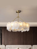 Natural Alabaster Ring Chandelier