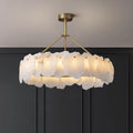 Natural Alabaster Ring Chandelier