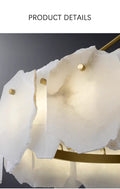 Natural Alabaster Ring Chandelier