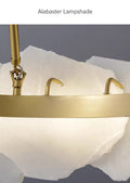 Natural Alabaster Ring Chandelier