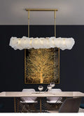 Natural Alabaster Ring Chandelier