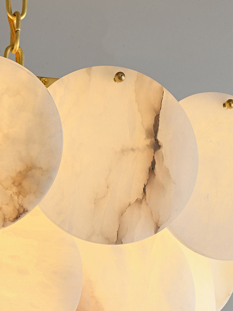 Round Marble Chandelier