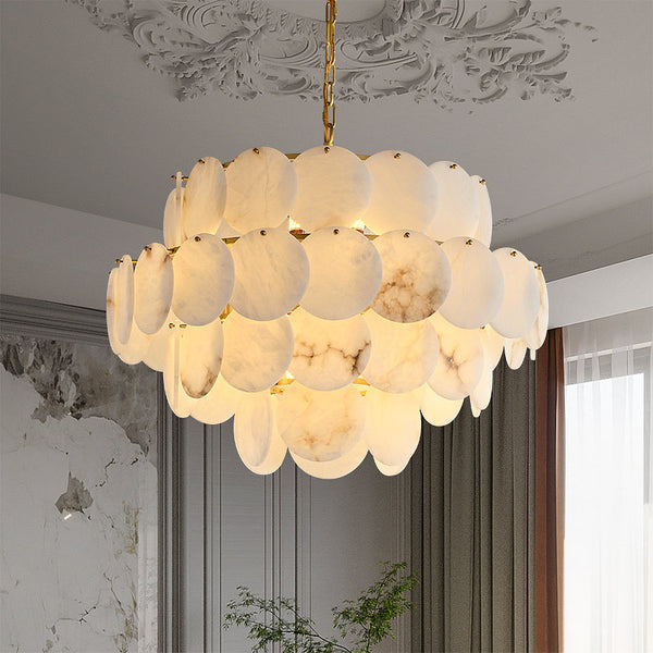 Round Marble Chandelier
