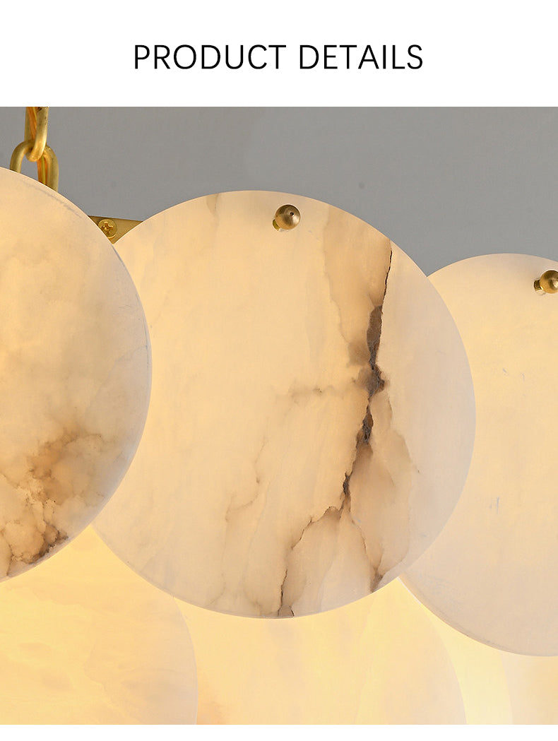 Round Marble Chandelier