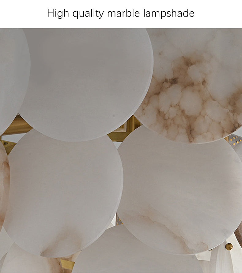 Round Marble Chandelier