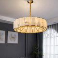 Brass Classic Alabaster Chandelier