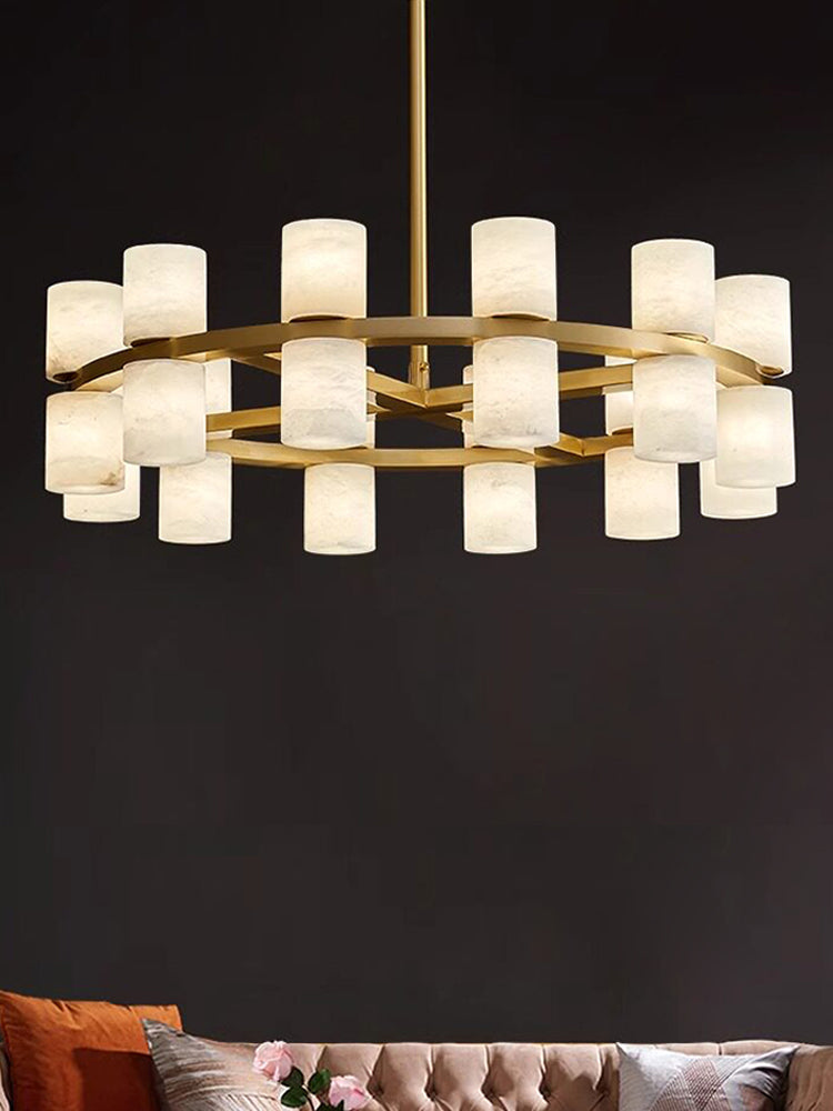 Over Dining Table Marble Pendant Lamp