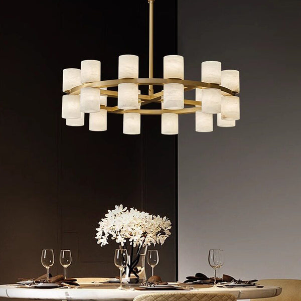 Over Dining Table Marble Pendant Lamp