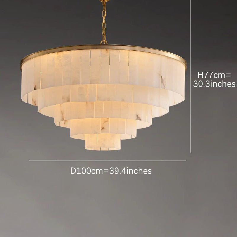 Marble Chandelier Modern Multi-Layer