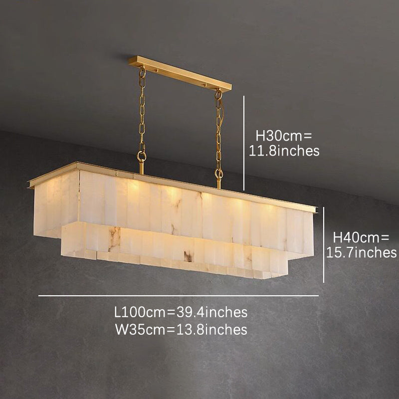Marble Chandelier Modern Multi-Layer