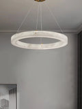 Luxury Ring Alabaster Pendant Chandelier