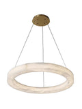 Luxury Ring Alabaster Pendant Chandelier