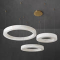Luxury Ring Alabaster Pendant Chandelier