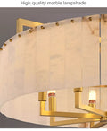 Modern Round Alabaster Chandelier
