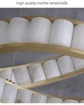 Marble Alabaster Ring Chandelier