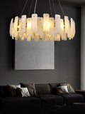 Natural Stone Round Pendant Chandelier