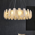 Natural Stone Round Pendant Chandelier