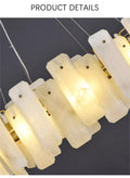 Natural Stone Round Pendant Chandelier