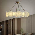 Modern White Marble Alabaster Round Lamp