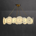 Modern White Marble Alabaster Round Lamp