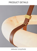 Pendant Ring Alabaster Modern Chandelier