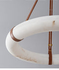 Pendant Ring Alabaster Modern Chandelier