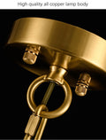 Modern Brass Marble Ball Chandelier