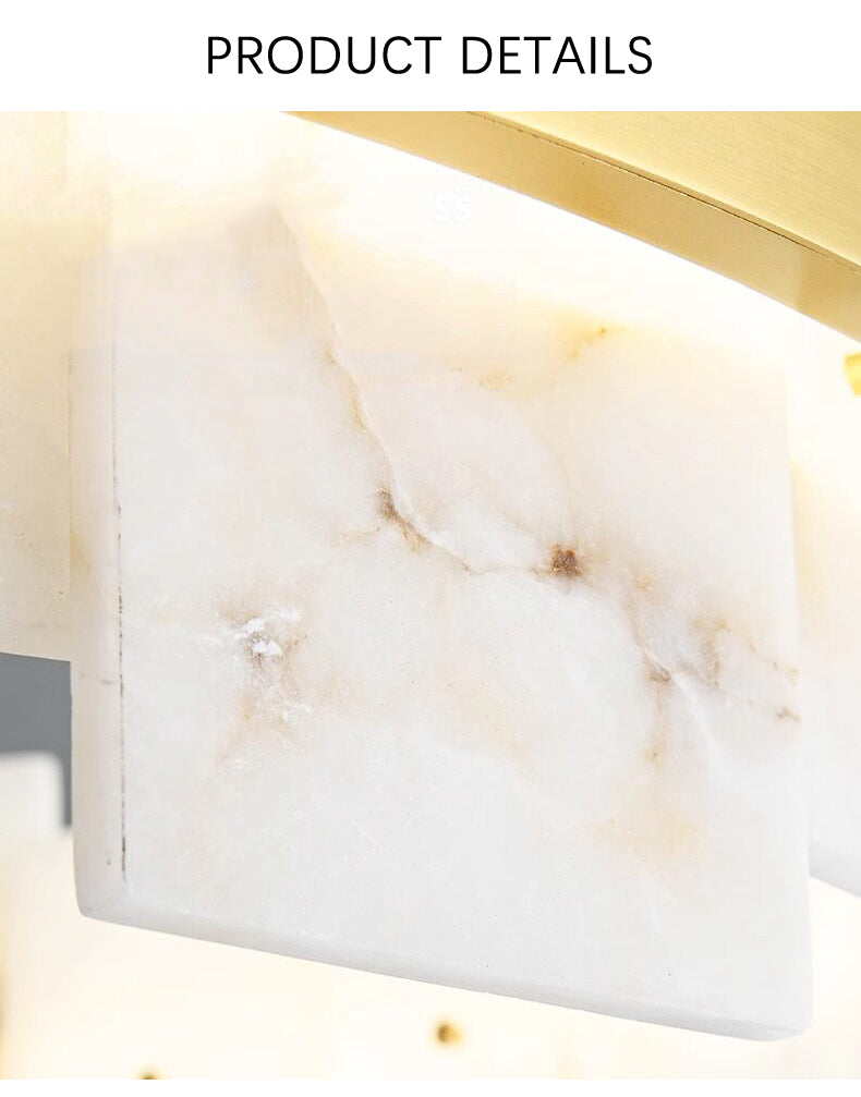 Modern Round Marble Chandelier