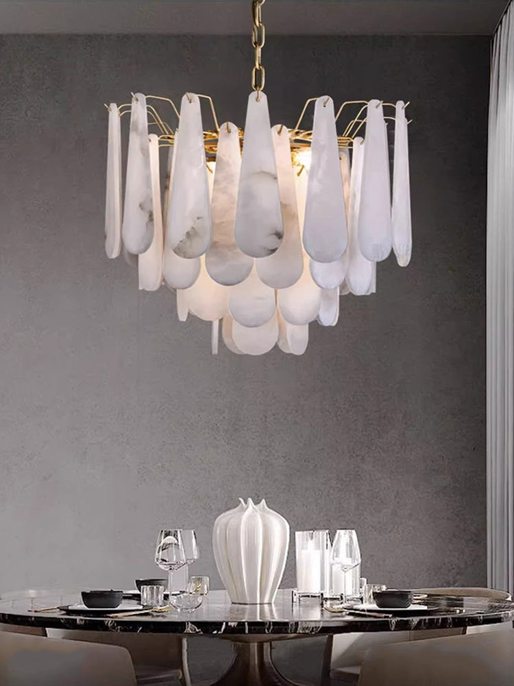 Alabaster Foyer Chandelier