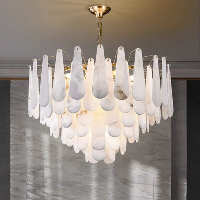 Alabaster Foyer Chandelier
