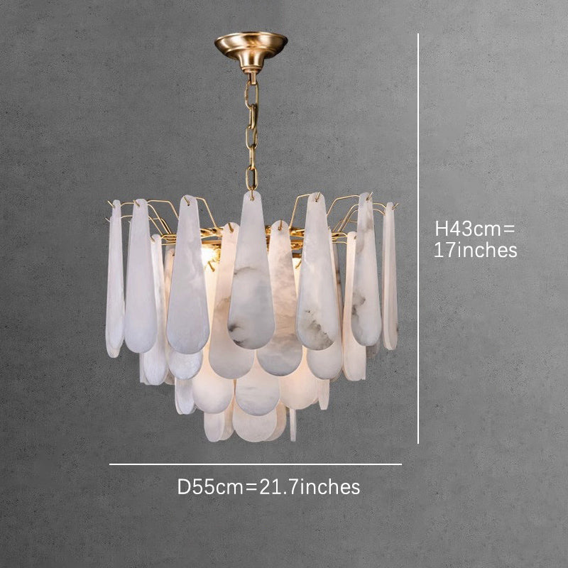 Alabaster Foyer Chandelier
