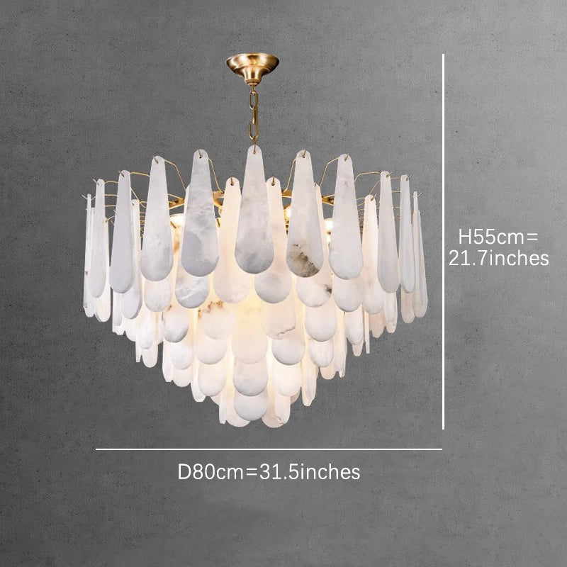 Alabaster Foyer Chandelier