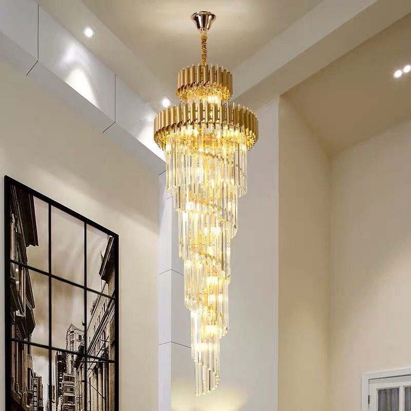 Black Tube Chandelier