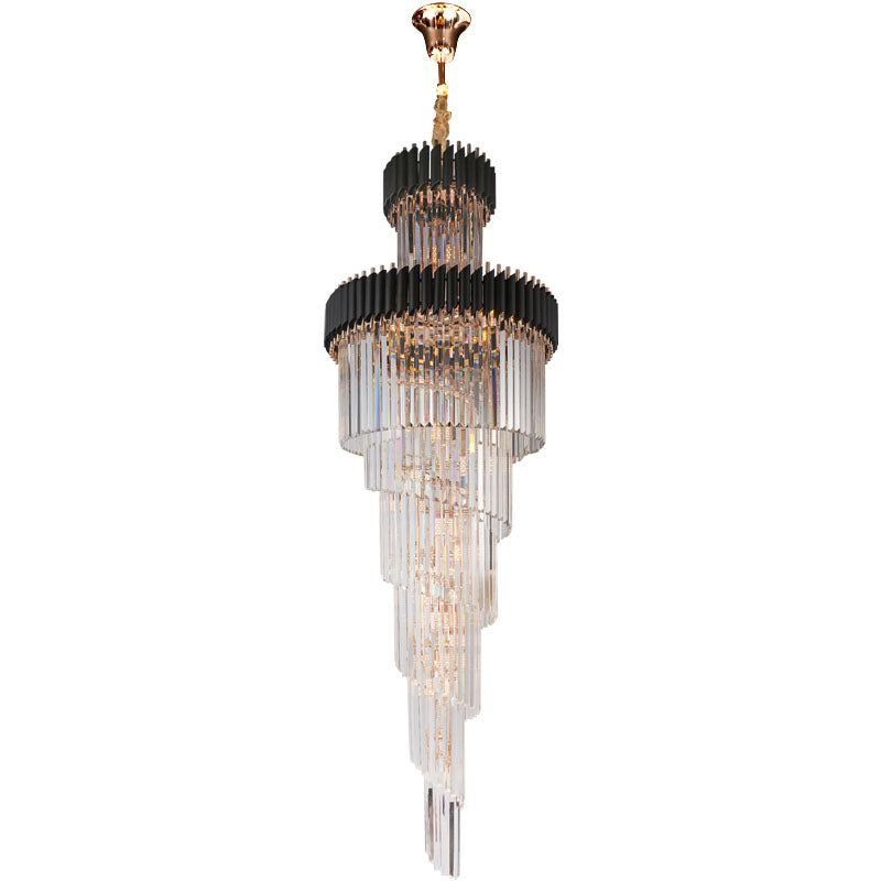 Black Tube Chandelier