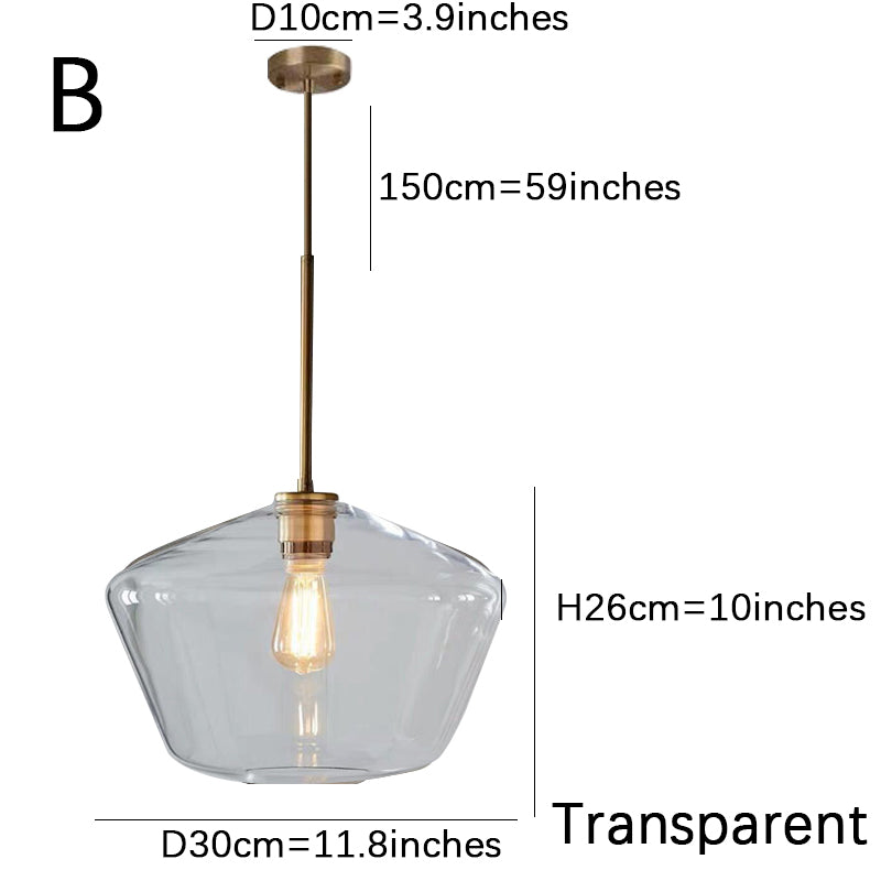 Smoke Gray Bucket Glass Lamp