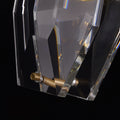 Large Diamond-Shaped Crystal Lamp