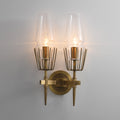 Clear Tapered Wall Lamp