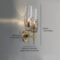 Clear Tapered Wall Lamp