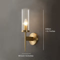 Vertical Pattern Glass Wall Lamp