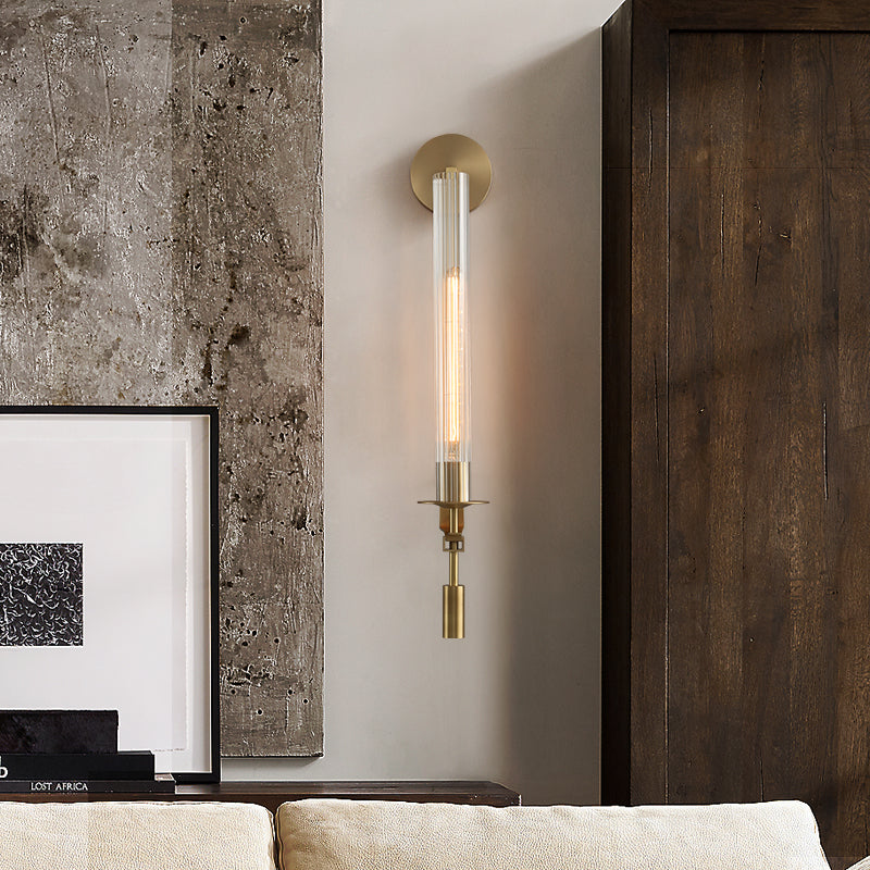 Long Glass Wall Lamp