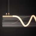 Designer Glass Hemp Rope Lamp