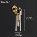 Machinist Glass Cylinder Sconce