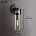 Machinist Glass Cylinder Sconce