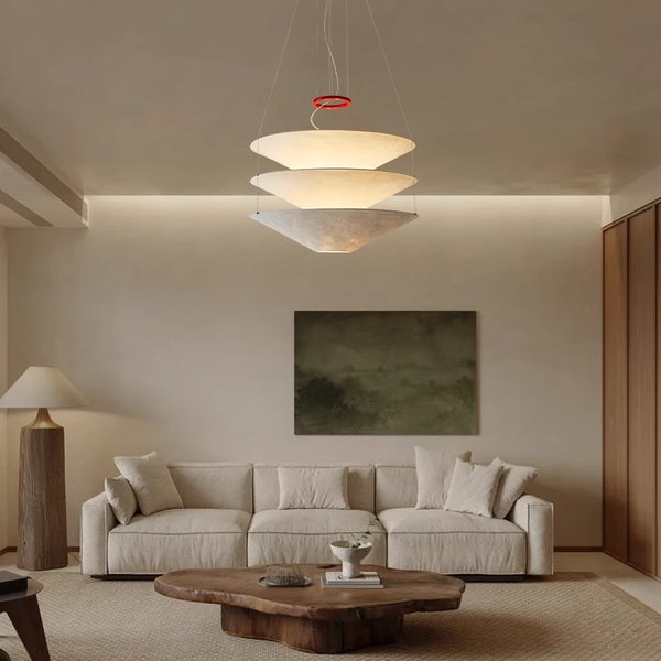 Wabi Sabi 3layer Fabric Pendant Lamp