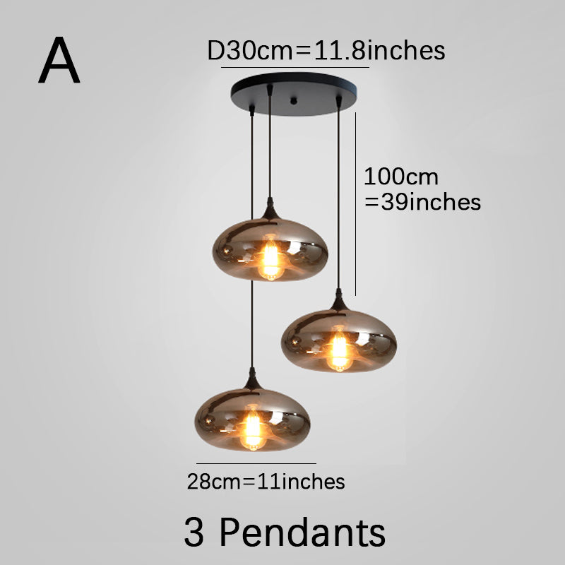 Smoke Gray Island Pendant Lights