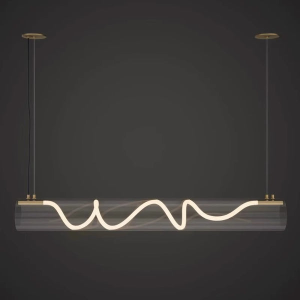 Designer Glass Hemp Rope Lamp